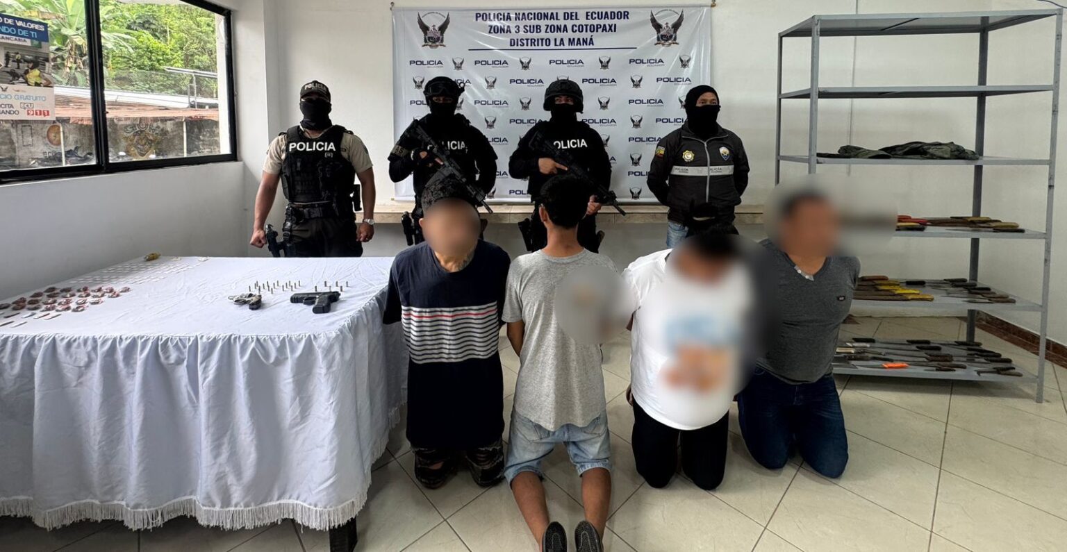 Cuatro aprehendidos en operativo “APOLO 1” en La Maná, Cotopaxi