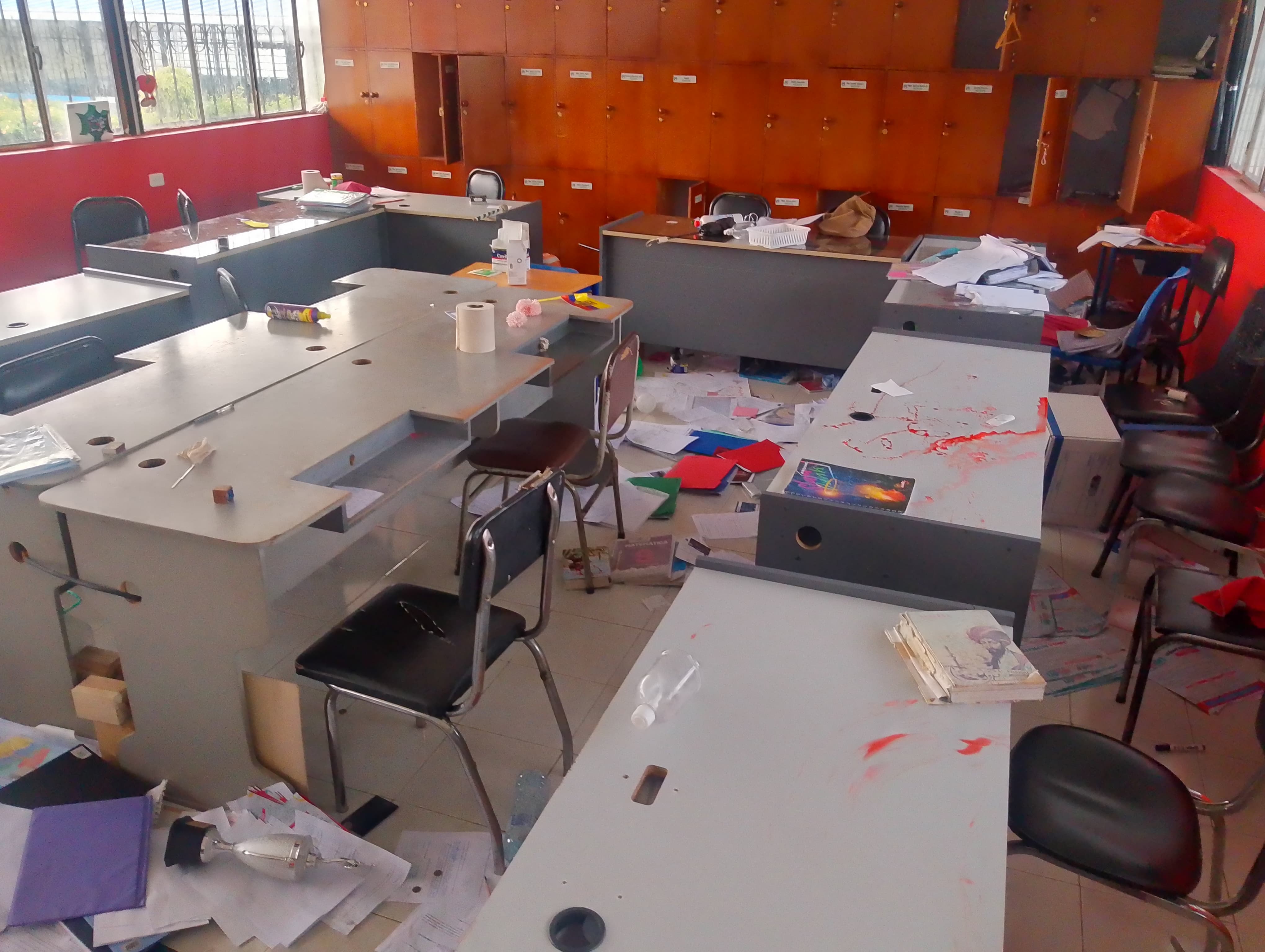 Vandalismo y robo se registró en el U. E. Luis Fernando Ruiz